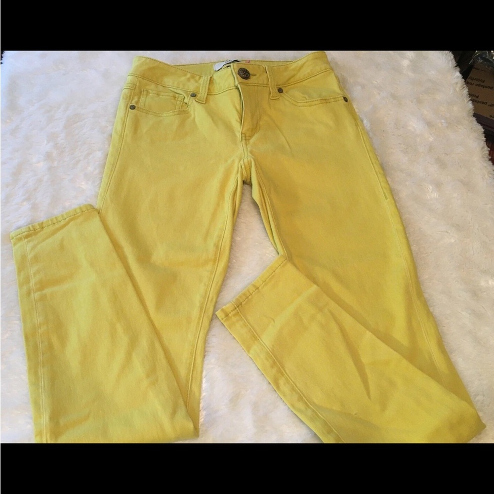 CAbi Lime Green Skinny Jeans sz 8